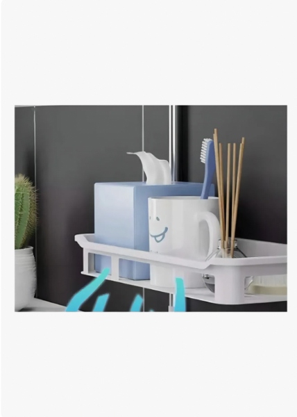 Organizador Metálico 2 Niveles Para Baño AY-5055 - Imagen 3