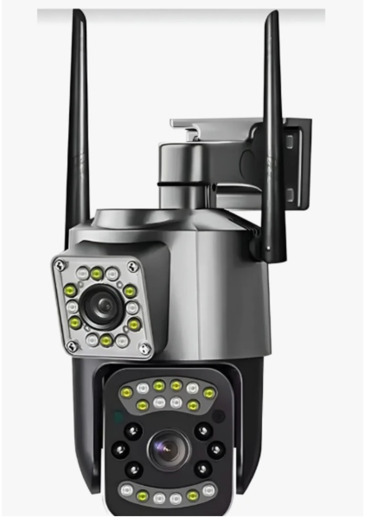 SC03-W-L- CAMARA EXTERIOR DOBLE LENTE PTZ 2 ANTENA NEGRO WIFI