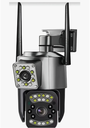 SC03-W-L- CAMARA EXTERIOR DOBLE LENTE PTZ 2 ANTENA NEGRO WIFI