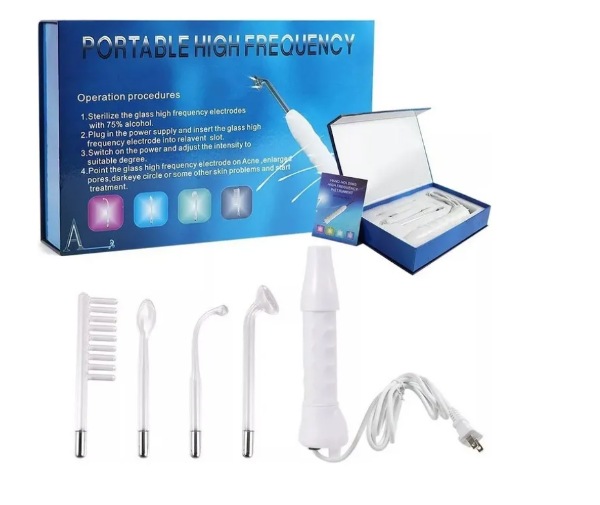 LZ-006A - ALTA FRECUENCIA PORTATIL FACIAL Y CORPORAL 4 ELECTRODOS