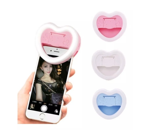 23LED - ARO DE LUZ PARA CELULAR CORAZON
