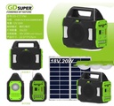 GD-C77FM - GDSUPER POWER BANK SOLAR MULTIFUNCIONAL MODELO