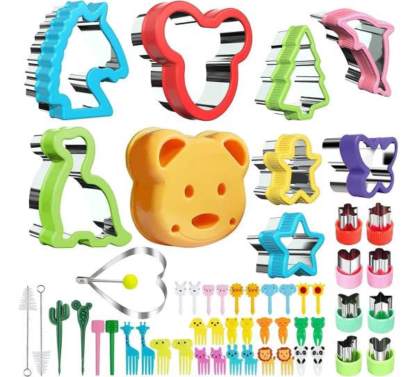 834-2 - KIT CORTADOR DE FIGURAS MOLDES PARA COMIDAS DE NIÑOS