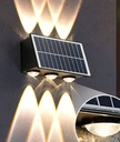 PD-6W LAMPARA SOLAR LED EXTERIOR PARED 6 LUCES LED
