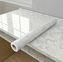 60CM*5 M -B- VINILO ADHESIVO MARMOLADO BLANCO