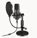 192K - MICROFONO USB ESTUDIO GRABACION MIC KIT,192KHZ/24BITS NLL CONDENSADOR PC MICS, PLUG & PLAY PODCAST MIC CON ESCRITORIO