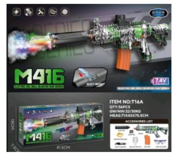T16 - PISTOLA HIDROGEL