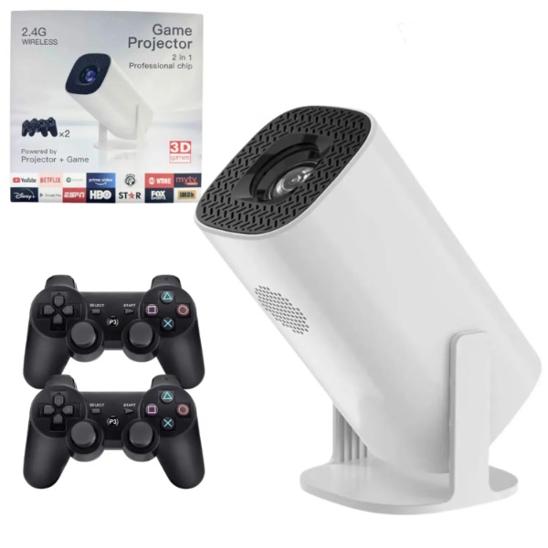 PROYECTOR VIDEO BEAM WIFI 5GAME 2 CONTROLES P30GE-600P