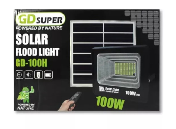 GD-100H - REFLECTOR LAMPARA LED PANEL SOLAR EXTERIOR 100W