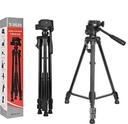 3520 - TRIPODE BASE PROFESIONAL CAMARA + ESTUCHE + SOPORTE CELULAR