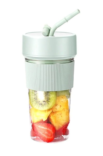 K5 - VASO DE BATIDORA PORTÁTIL Y TAPA DE VIAJE, CON CARGA USB
