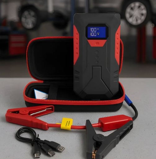 [M43] Iniciador 12v Con Linterna Para Auto Y Moto M43
