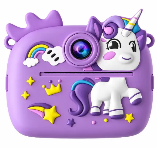 AM-200M- CAMARA IMPRESORA NIÑOS MORADA