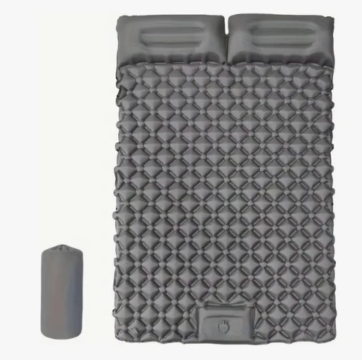 [C-0001] C-0001 - COLCHÓN INFLABLE DOBLE PARA ACAMPAR, COLCHONETA AUTOINFLABLE