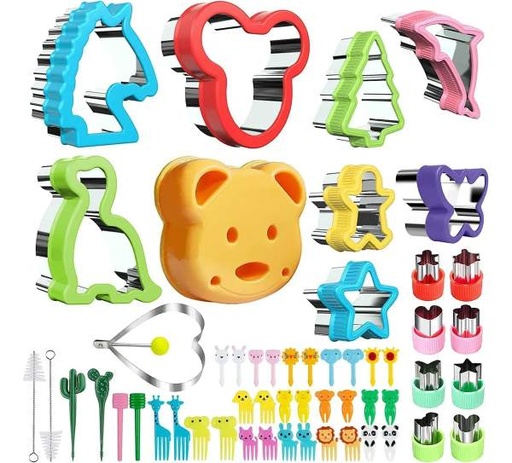 [834-2] 834-2 - KIT CORTADOR DE FIGURAS MOLDES PARA COMIDAS DE NIÑOS