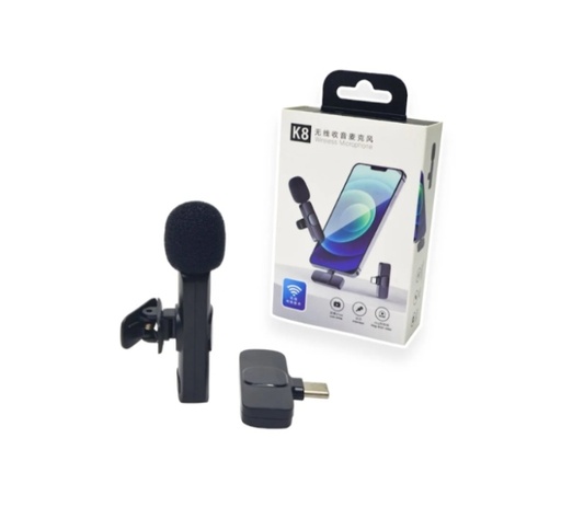 [K8-TC] K8-TC - MICROFONO INALAMBRICO PARA CELULAR ENTRADA TIPO C