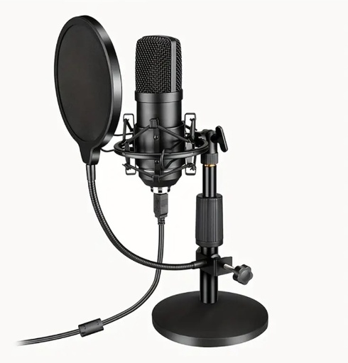 [192K] 192K - MICROFONO USB ESTUDIO GRABACION MIC KIT,192KHZ/24BITS NLL CONDENSADOR PC MICS, PLUG & PLAY PODCAST MIC CON ESCRITORIO