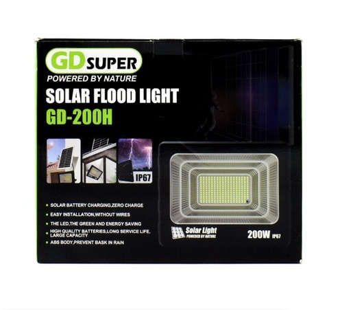 [GD-200H] GD-200H - REFLECTOR LAMPARA LED PANEL SOLAR EXTERIOR 200W