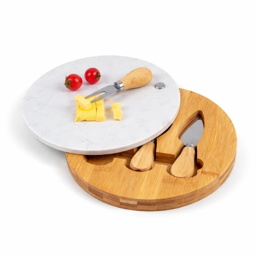 [SK-9615] SK-9615 - TABLA Y ACCESORIOS PARA QUESOS 22X22X3