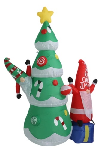 [LYC-045] LYC-045 - ADORNO NAVIDEÑO INFLABLE SANTA CLAUS CON LUZ LED
